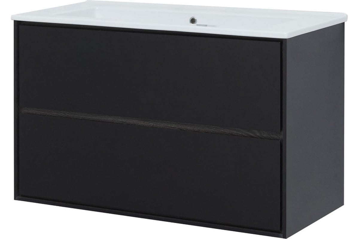 Приобрести aquanet тумба с раковиной милан 105 см, см, черный глянец