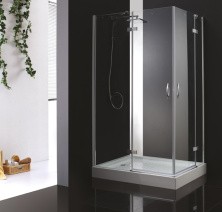 Cezares Душевое ограждение BERGAMO 120х100 см, хром BERGAMO-W-AH-2-120/100-C-Cr-L