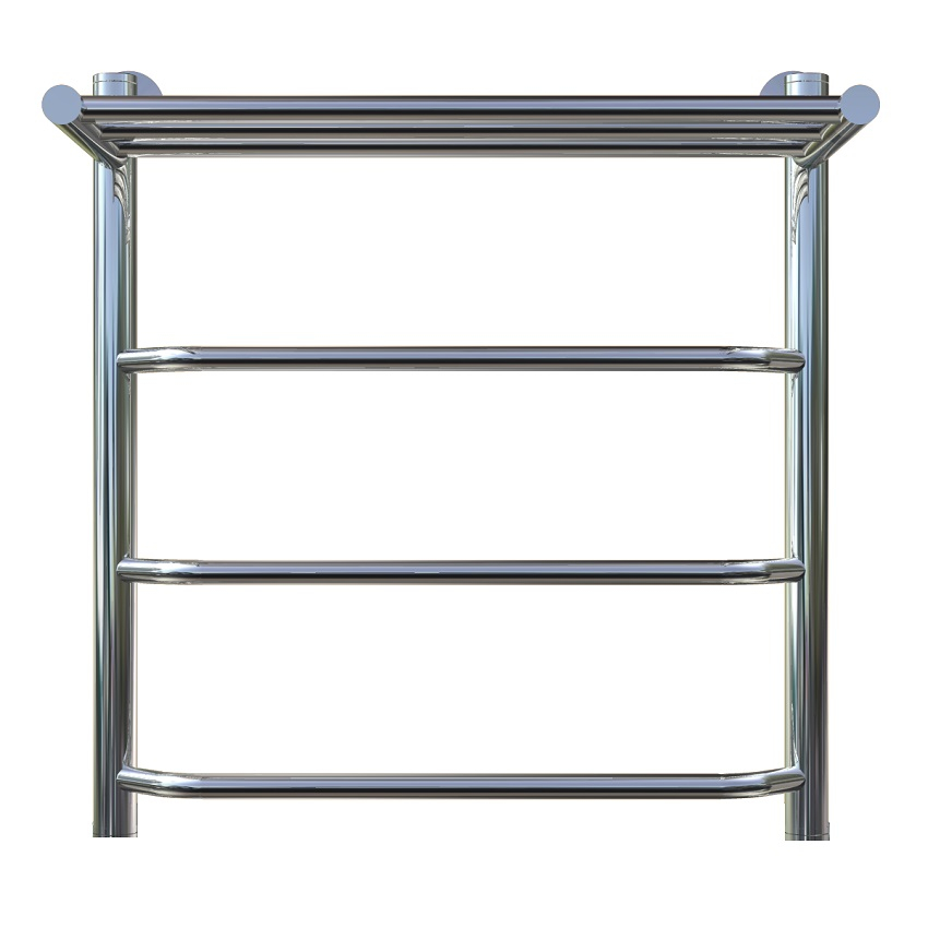 Приобрести тругор водяной полотенцесушитель браво п4 500x600 мм нк1 с полкой, хром 00-00021811