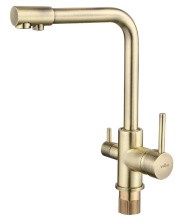 Смеситель для кухни ViEiR Kitchen 325 мм, с подключением к фильтру, бронза V15002D