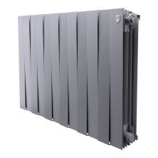 Royal Thermo Радиатор биметаллический Pianoforte 500 /Silver Satin ( серебристый ) - 12 секц.