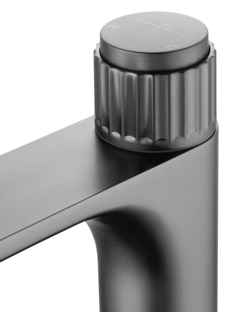 Приобрести смеситель для раковины wonzon & woghand click, темный графит (ww-a40412-bgg)