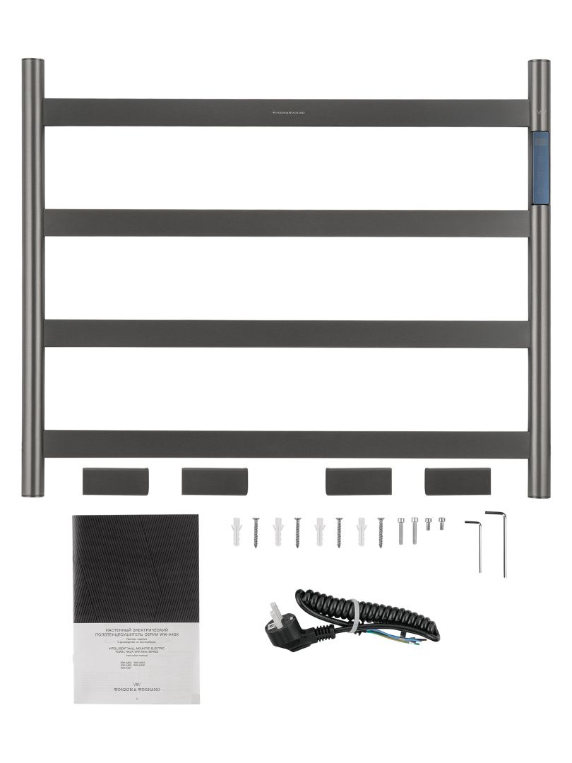 Приобрести полотенцесушитель электрический wonzon & woghand essen, темный графит (ww-a404-gm)