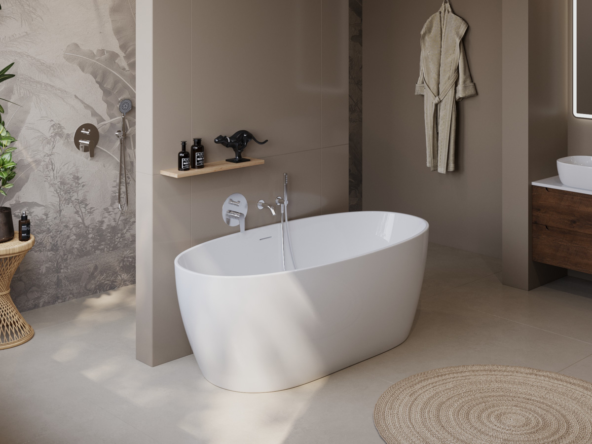 Приобрести belbagno акриловая ванна 170 х80 см, отдельно стоящая, белая bb414-1700-800