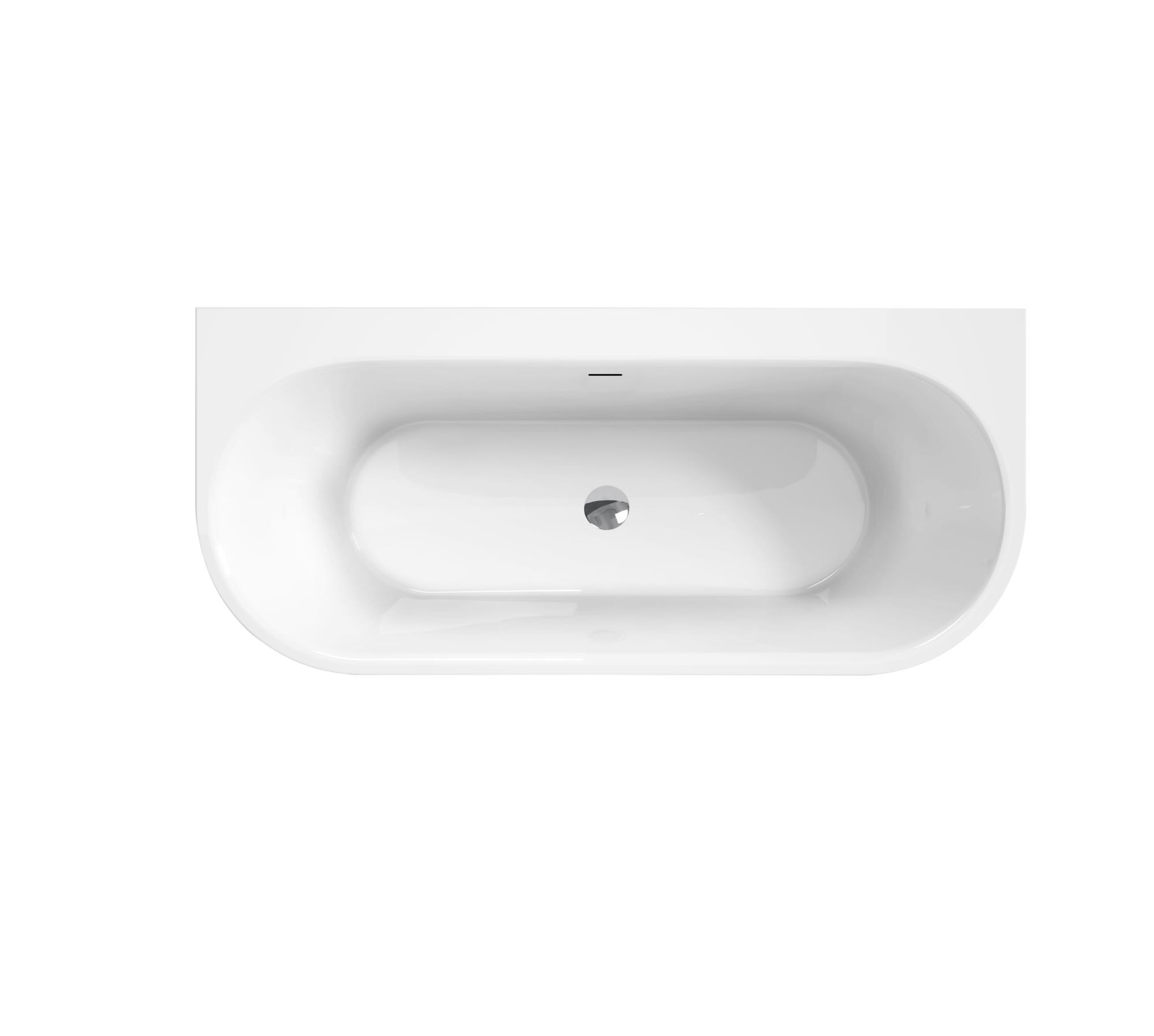 Приобрести belbagno акриловая ванна 155х70 см, пристенная, белая bb711-1550-700