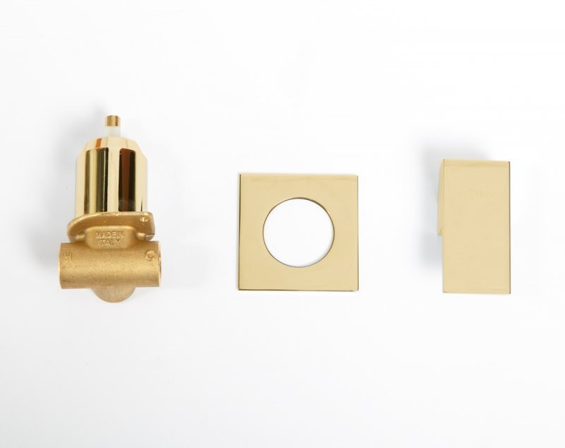 Приобрести cezares смеситель скрытого монтажа unika, золото unika-dim-03/24