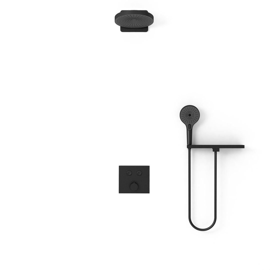 Приобрести vincea встраиваемая душевая система , черная матовая vsfw-4i211rmb