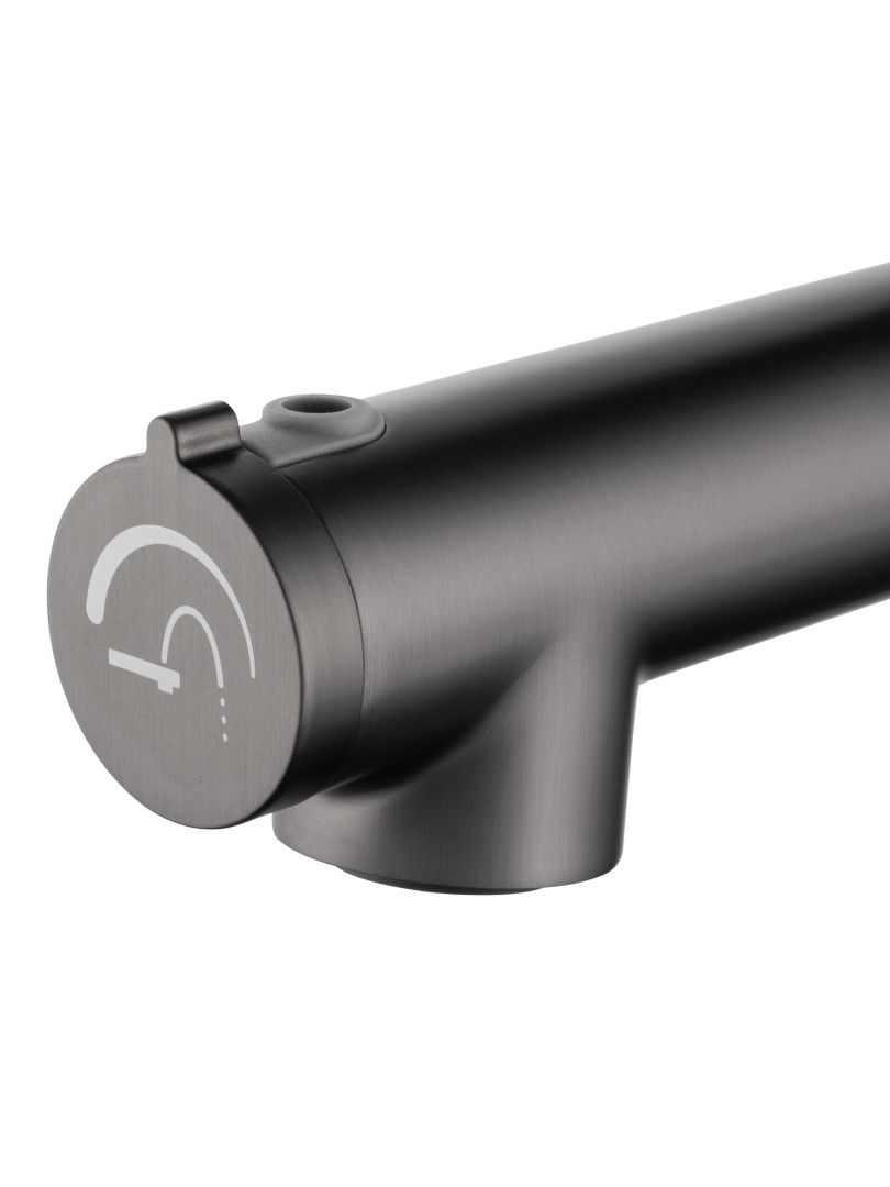 Приобрести смеситель для раковины с функцией полоскания wonzon & woghand, темный графит (ww-h1017-bgg)