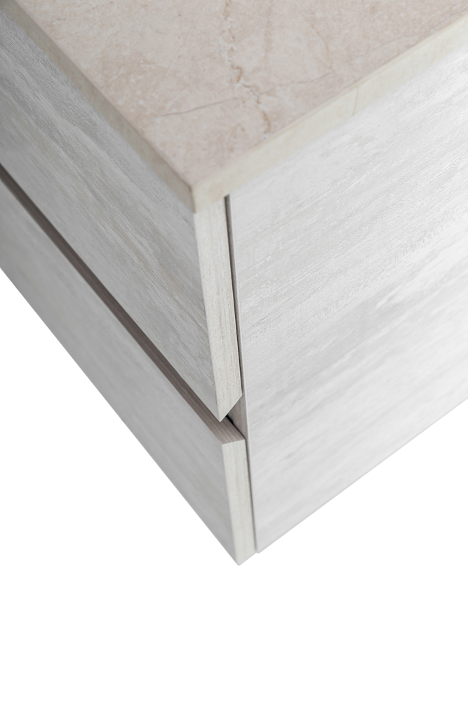 Приобрести cezares тумба со столешницей molveno 46 80 см legno bianco, белый molveno 46-80-2c-so-lb