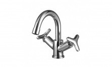 LEMARK Смеситель для раковины Plus Spirit, двухвентильный, хром LM1907C