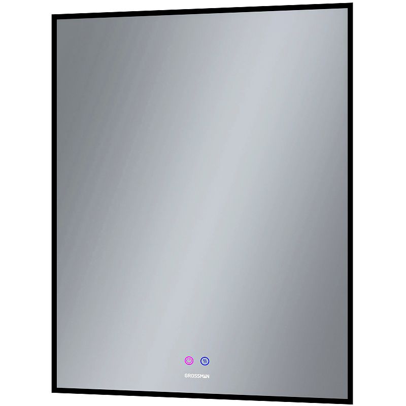 Приобрести grossman зеркало с подсветкой pragma норма black 70х80 см, с подогревом, черное 1870802