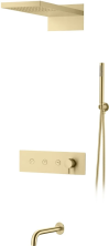 Boheme Душевая система Fusion, встраиваемая,матовое золото 130-2-MG