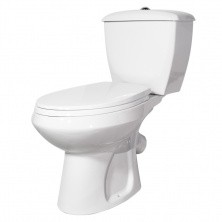 Унитаз-компакт Элисса белый У Комфорт, быстросъемное сиденье дюропласт с микролифтом