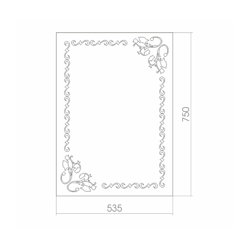 Приобрести loranto зеркало релакс 53,5х75 см, с рисунком 00000509