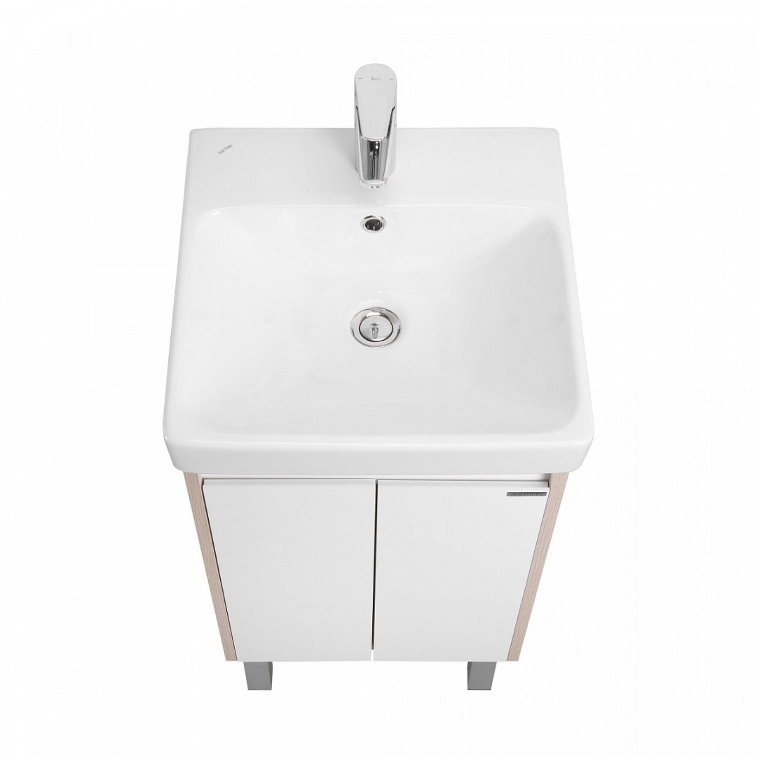 Приобрести акватон тумба c раковиной сканди 45 doors универсальная, белый/дуб верона