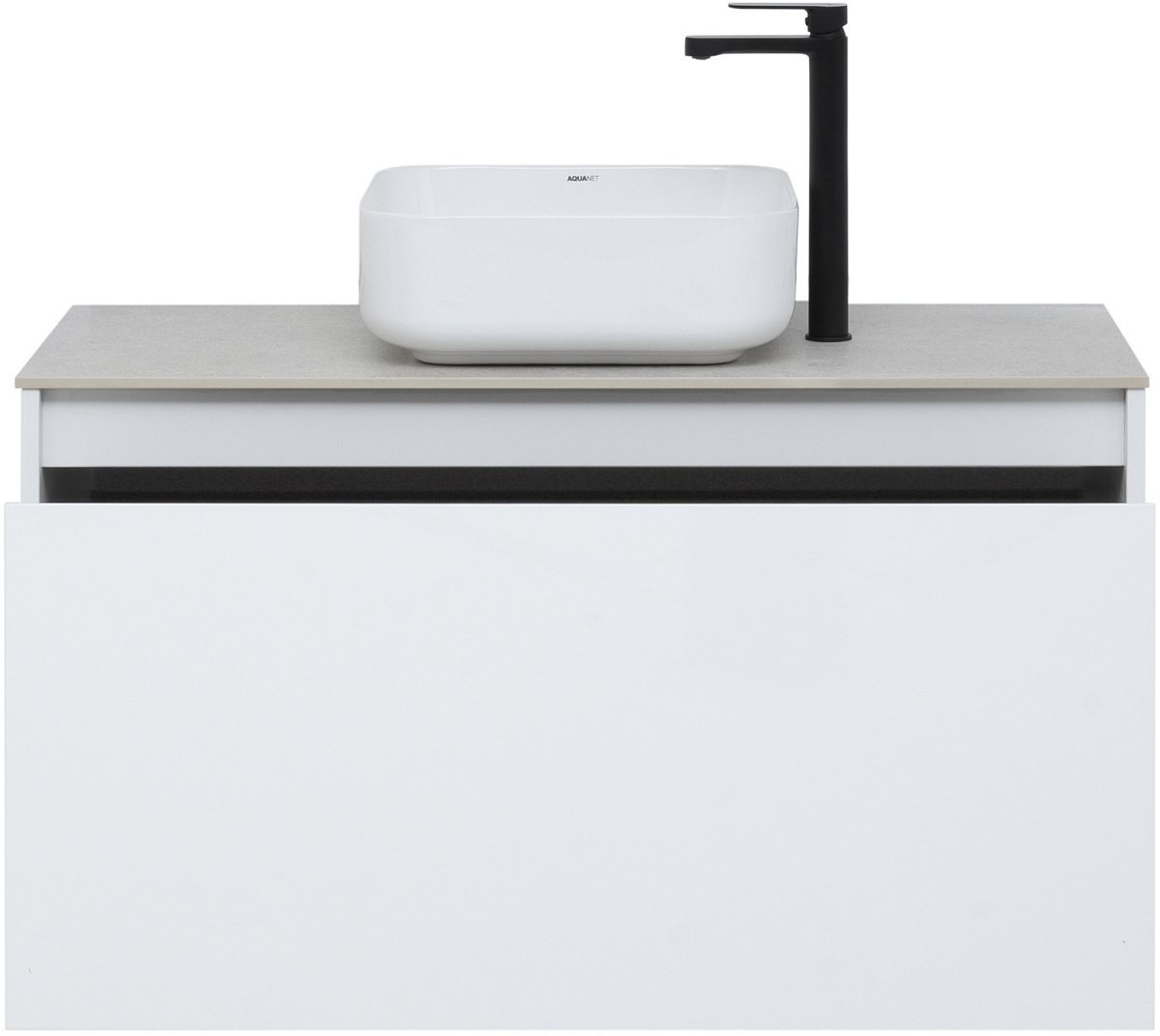 Приобрести aquanet тумба со столешницей nova lite 100 см, белая (1 ящик)