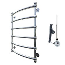 Тругор Электрический полотенцесушитель Ретро П6 500х800 мм ТЭН ЛЦ33, хром 00-00019053
