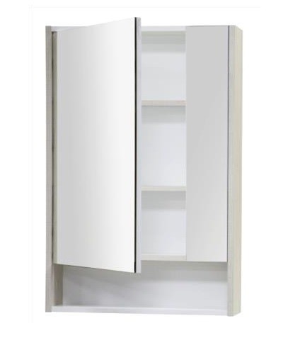 Приобрести зеркало-шкаф акватон рико 65 см, белый/ясень фабрик (1a215202rib90)