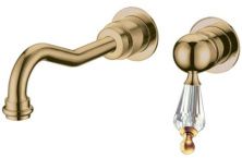 Boheme Смеситель для раковины Medici Ripresa, настенный, бронза\кристаллы 307-SW
