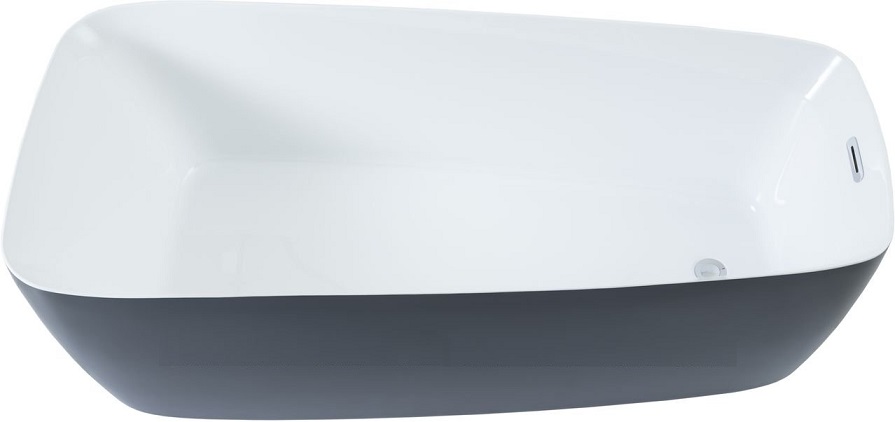 Приобрести aquanet акриловая ванна family trend 170x78 см, черная 90778 matt finish