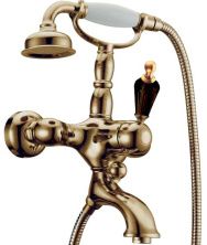 Boheme Смеситель для ванны Medici Ripresa, бронза\черные кристаллы 303-BSW
