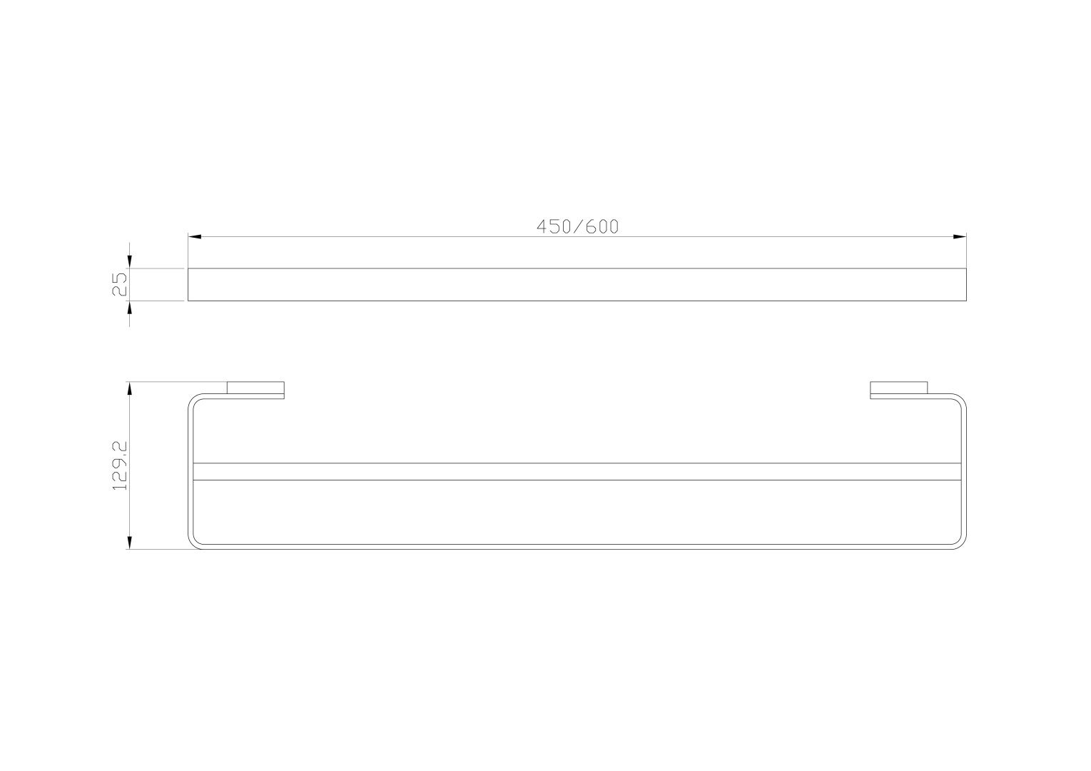 Приобрести полотенцедержатель двойной wonzon & woghand lotte, хром (ww-8311a)