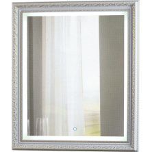 Continent Зеркало с подсветкой Verona 60х70 см, сенсорный включатель, белый