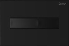 Loranto Кнопка смыва механическая, двойная, черный матовый