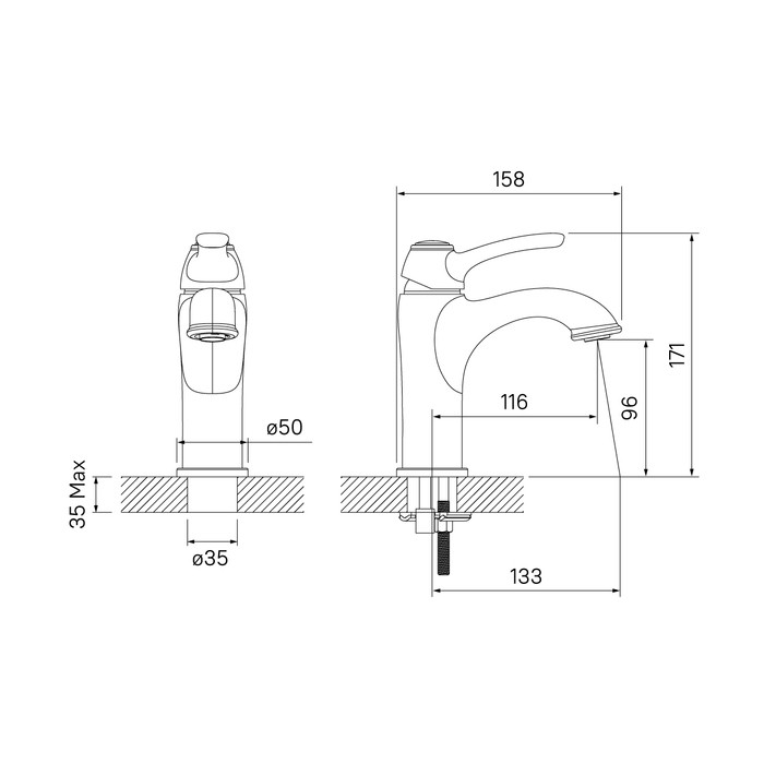 Приобрести iddis смеситель для раковины oldie 171мм, хром, oldsb00i01