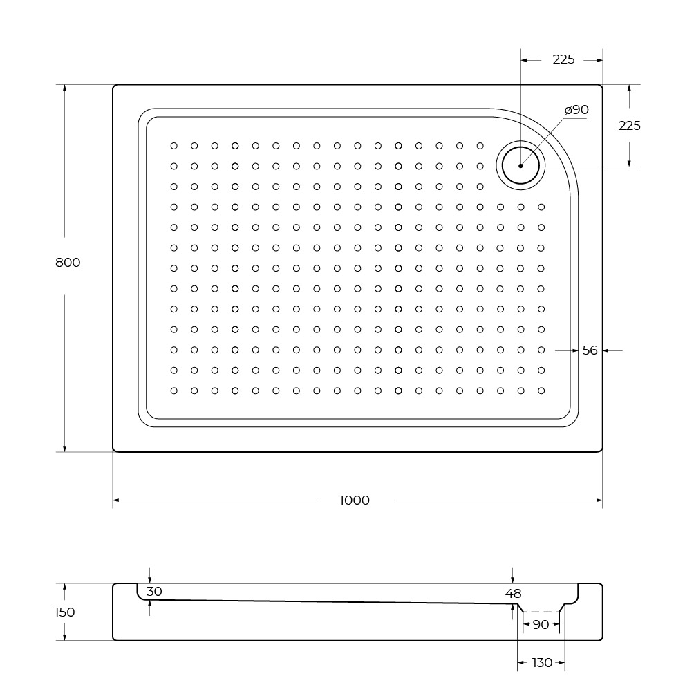 Приобрести belbagno акриловый поддон 100х80 см tray-bb-ah-100/80-15-w-r
