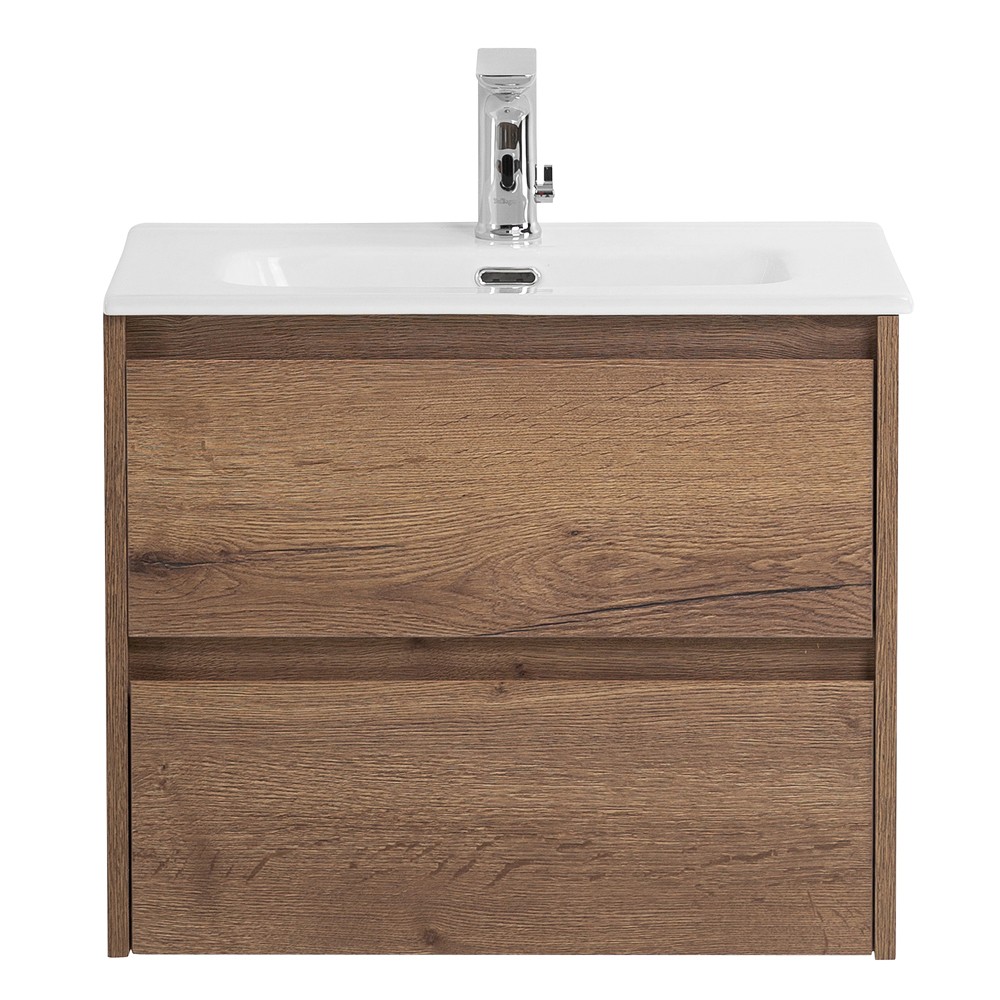 Приобрести belbagno тумба с раковиной kraft 39 50 см, подвесная rovere tabacco, белая раковина