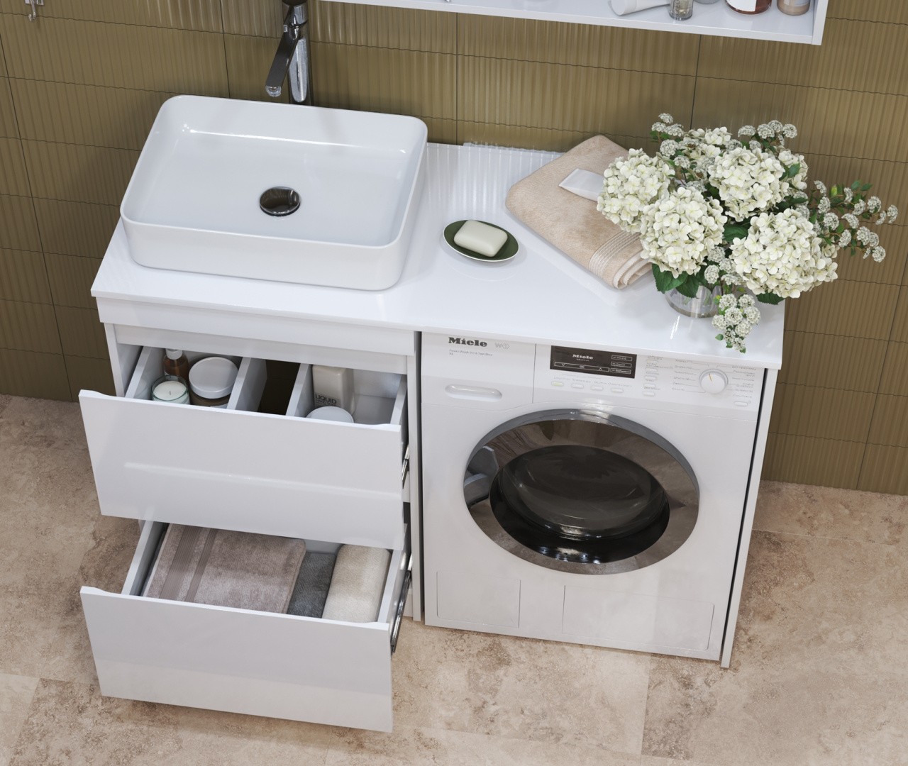 Приобрести vigo тумба напольная urban со столешницей на ст/машину 120см, tn.urb.60.2y