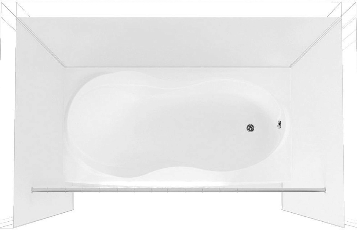 Приобрести aquanet карниз для ванны прямой 180 см