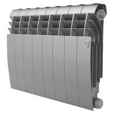 Royal Thermo Радиатор биметаллический BiLiner 350 /Silver Satin ( серебристый ) - 8 секц.