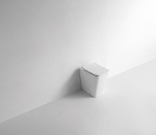 Унитаз напольный безободковый с сиденьем CeramaLux RIMLESS NS-3170