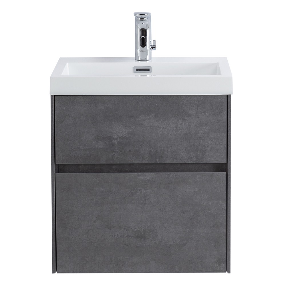 Приобрести belbagno тумба с раковиной pietra mini 50 см, подвесная 50as stucco cemento, белая раковина