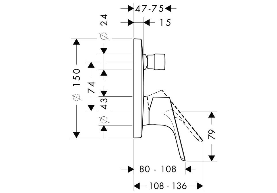 Приобрести смеситель для душа hansgrohe focus 31945000