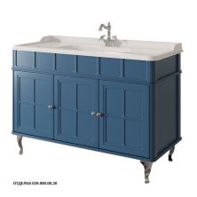 Caprigo Тумба с раковиной BORGO 120 см, синяя, эмаль