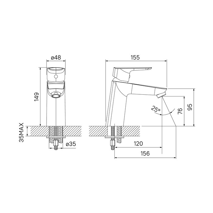 Приобрести iddis смеситель для раковины vibe 149мм, хром, vibsb00i01