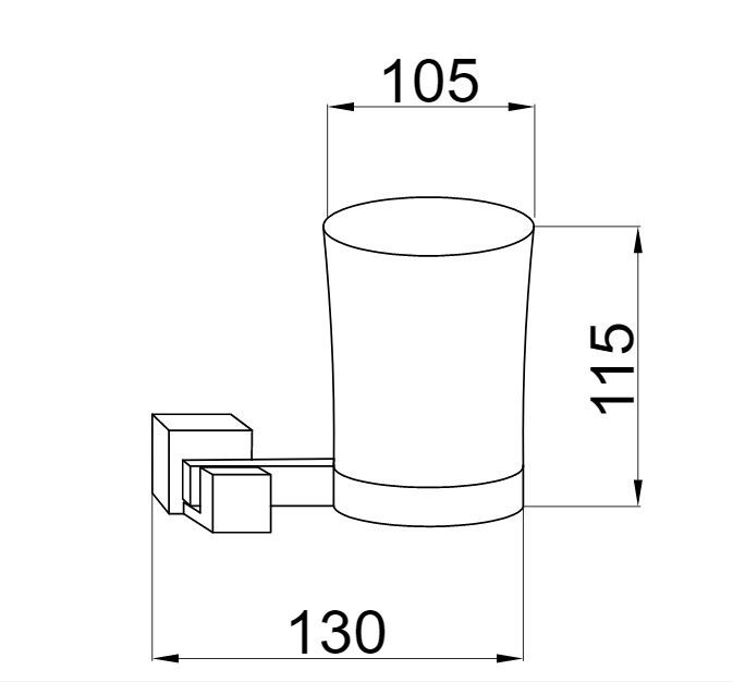 Приобрести boheme стакан для зубных щеток venturo, хром 10304