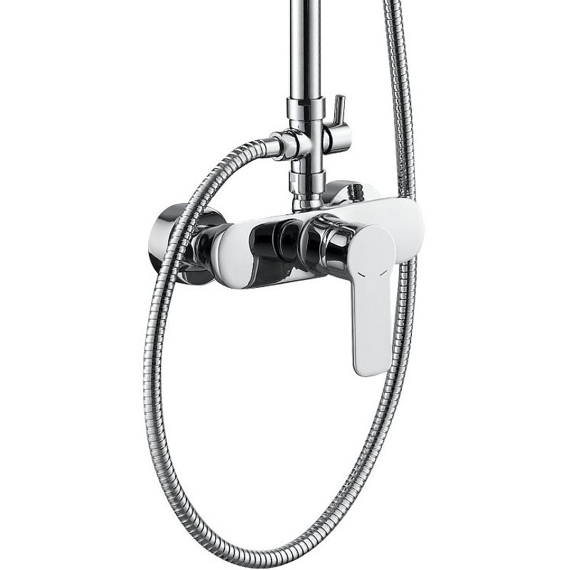 Приобрести haiba душевая система, прямоугольная d-200мм, хром hb2411