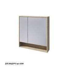 Caprigo Шкаф зеркальный 80см, дуб мадуро