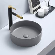 Comforty Раковина 9111 MH 35х42 см, светло-серая матовая