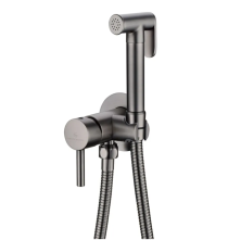 Grocenberg Смеситель с гигиеническим душем, графит GB001BG