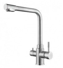 Смеситель для кухни ViEiR Kitchen 375 мм, с подключением к фильтру, сатин V15026