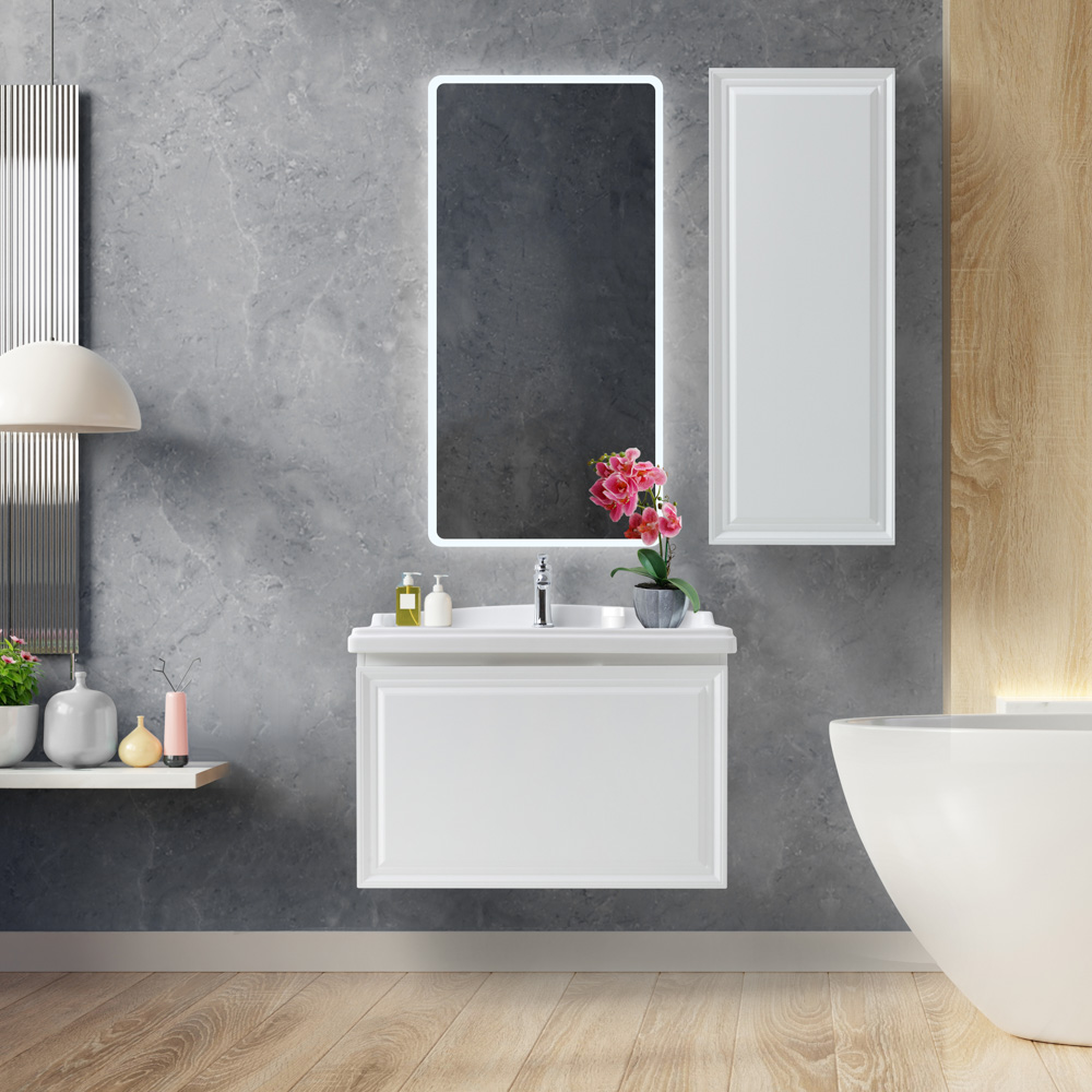 Приобрести cezares тумба подвесная с раковиной giubileo 80 см bianco lucido, белый глянец giubileo-800-1c-so-bl