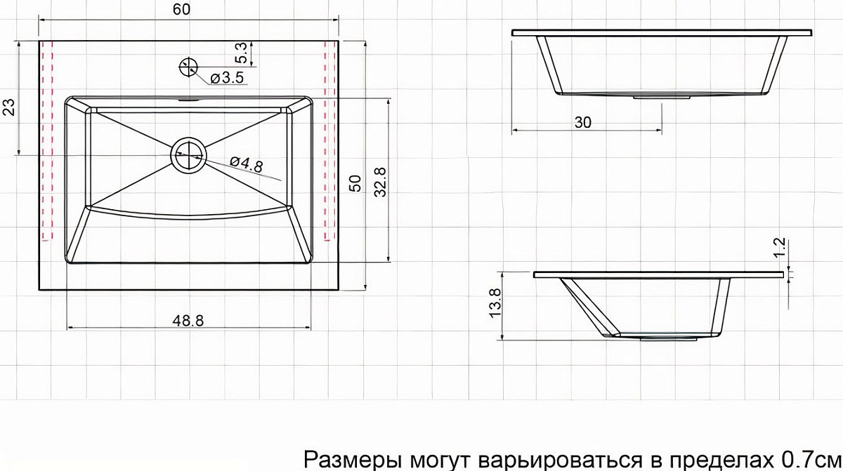 Приобрести aquanet раковина электра 60х50 см, белая