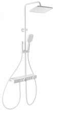 Душевая система с техническим душем WONZON & WOGHAND Shelf, Белый матовый (WW-B4161-MW)