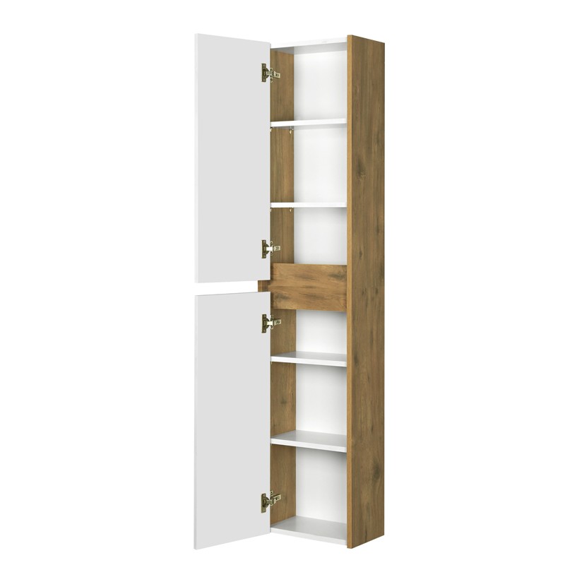 Приобрести акватон шкаф одностворчатый сканди белый, дуб рустикальный