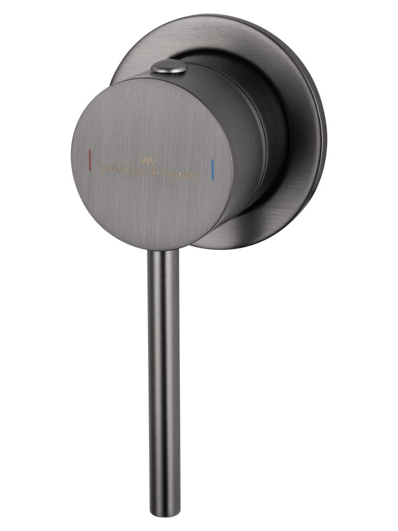 Приобрести смеситель для раковины встраиваемый wonzon & woghand stick, темный графит (ww-88869017-bgm)